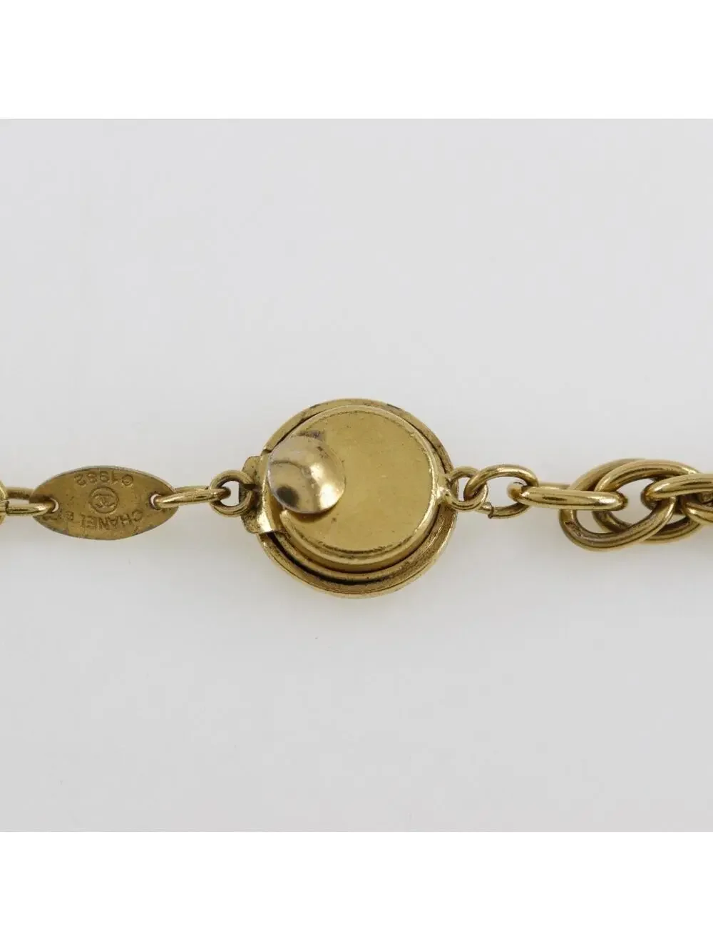 Chanel Pendant Necklace Gold Long Chain #228797C10B